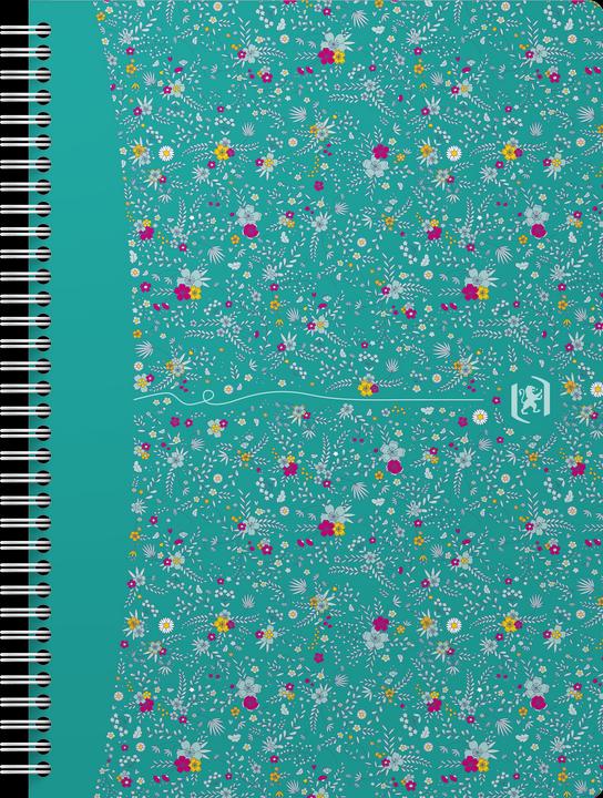 Image du produit Oxford FORME FLORAL - Livre à spirales (B5, Quadrillé, Couverture rigide)