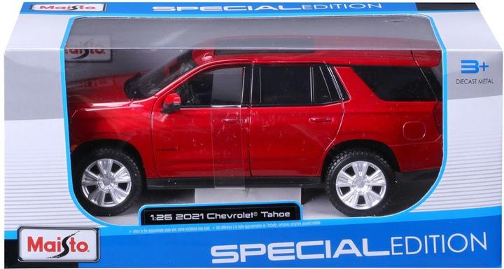Actual product image Maisto Chevrolet Tahoe 2021 1/24 red