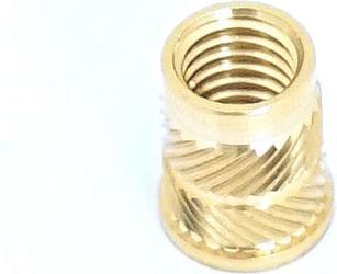 Produktbild Rs Pro Gewindeeinsatz Messing, M3 x 5.7mm, Flansch-Ø 4.6mm, Bef.Loch-Ø 4mm, 4.6mm (100 Stk.)