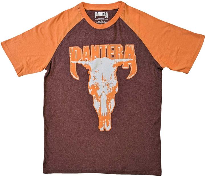 Pantera Unisex Adult Skull Raglan T-Shirt
