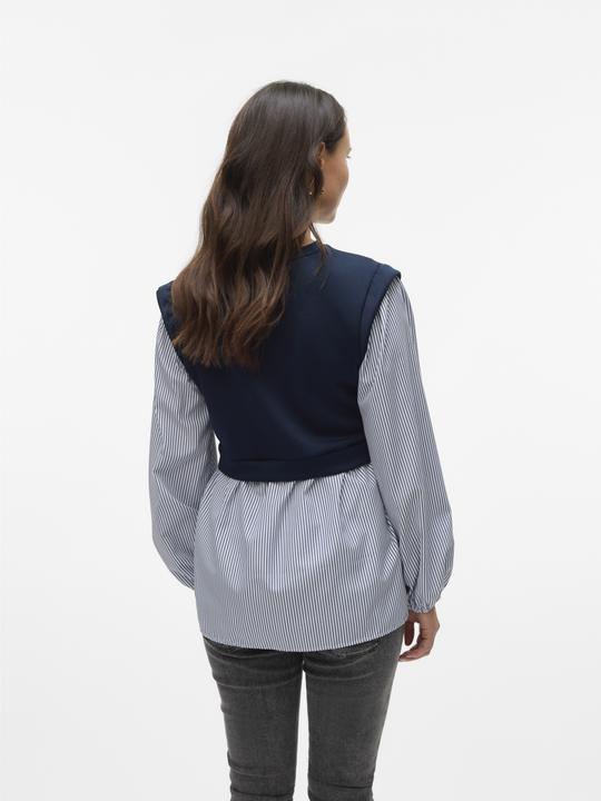 Image du produit Mamalicious Coupe normale Col rond Manches larges Top Blouse (L)