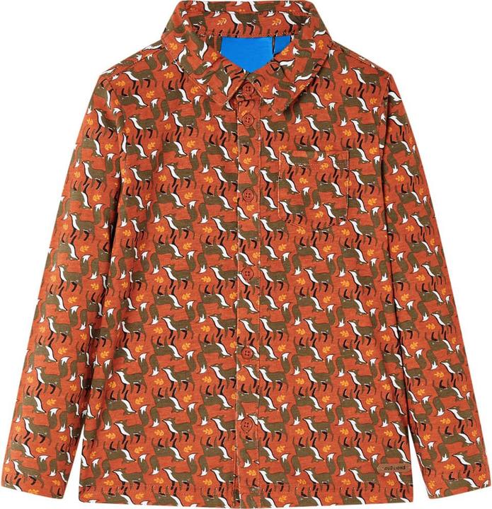 Immagine prodotto VidaXL Camicia da bambino marrone ruggine 128,Materiale: 100 % cotone,Colore (128)