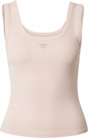 Actual product image Guess Ladies Top Sl Triangle Bling Rib T-Shirt (XS)