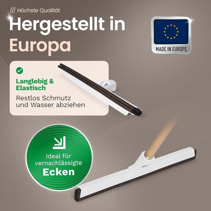 Actual product image Novaliv 5X Wasserabzieher Boden Dusche Auto mit Holzstiel Kunststoff 43cm I Duschabzieher Abzieher D