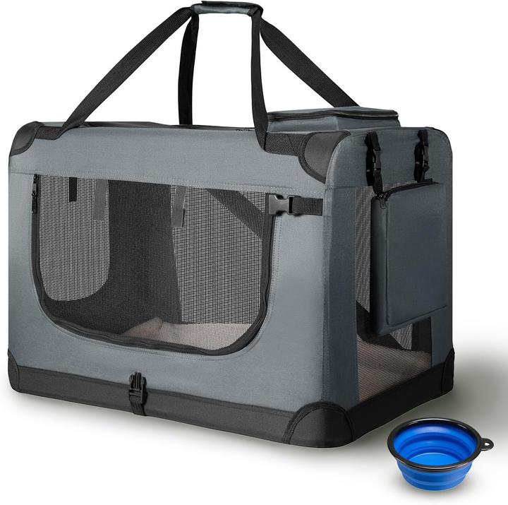 Image du produit Hauptner Caisse de transport pour chiens (pliable) (Chien, Fermeture de sécurité, Lavable, Respirant)