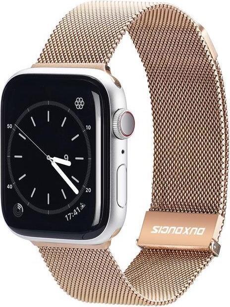 Dux Ducis Milanese Pro Armband (41 mm, 38 mm, 40 mm, Acier inoxydable, Apple Watch Series 5, Apple Watch Series 4, Apple Watch SE, Apple Watch Series 8, Apple Watch Series 9, Apple Watch SE (2022/2023), Apple Watch Series 6, Apple Watch Series 3, Apple Watch Series 7)
