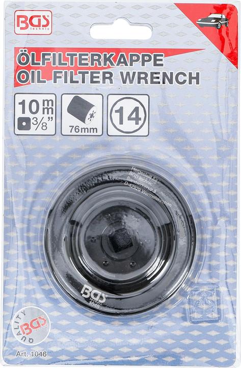 Actual product image BGS Oil Filter Wrench 14-point Ø 76 mm for VW, Porsche, Mercedes-Benz, BMW, Audi, Opel