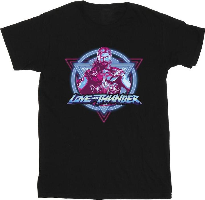 Thor Love And Thunder Neon Badge TShirt