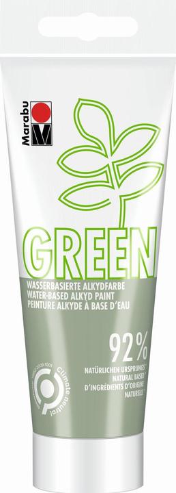 Actual product image Marabu Craft Paint Alkyd Paint Green Mistletoe, 100 ml (Grey-green, 100 ml)