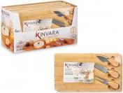 Image du produit Kinvara Set 4 pièces planche en bambou avec 3 ustensiles