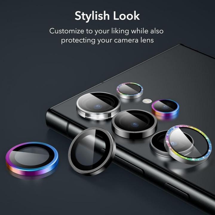 Produktbild ESR Kameraschutz für Samsung Galaxy S24 Ultra – Schwarz (1 Stück, Samsung Galaxy S24 Ultra)