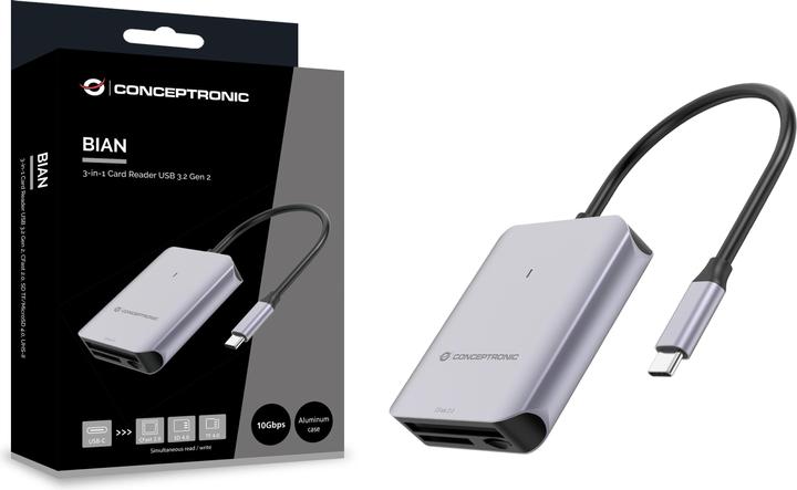 Immagine prodotto Conceptronic Lettore di schede USB 3.2 Gen2 CFast SD/TF 4.0 UHS-II (USB 3.2 Gen 2)