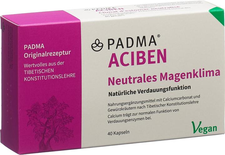 Produktbild Padma Aciben ausgeglichenes Magenklima (40 Stück, Kapseln, 40 g)
