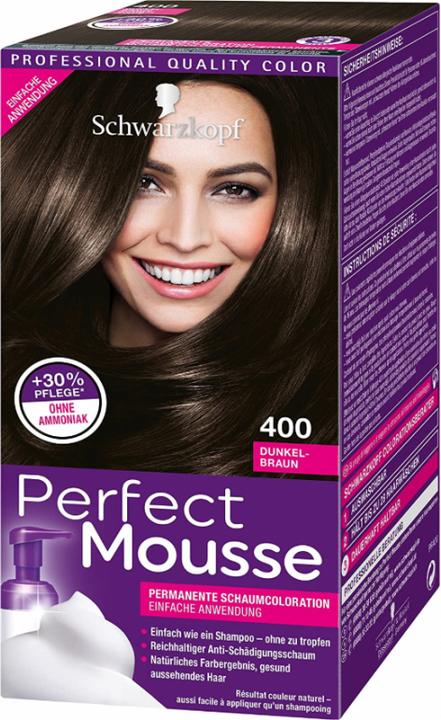 Image du produit Schwarzkopf Perfect Mousse Coloration de mousse (400 brun foncé)