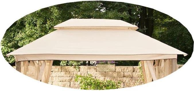 Actual product image Swisshandel24 Fabric canopy for Kenia hollywood swing, cream