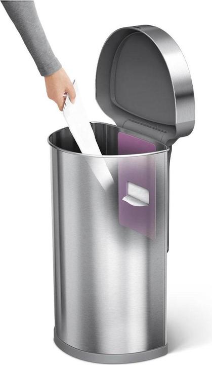 Actual product image Simplehuman Sensor waste garbage can 45 l, rose gold (45 l)