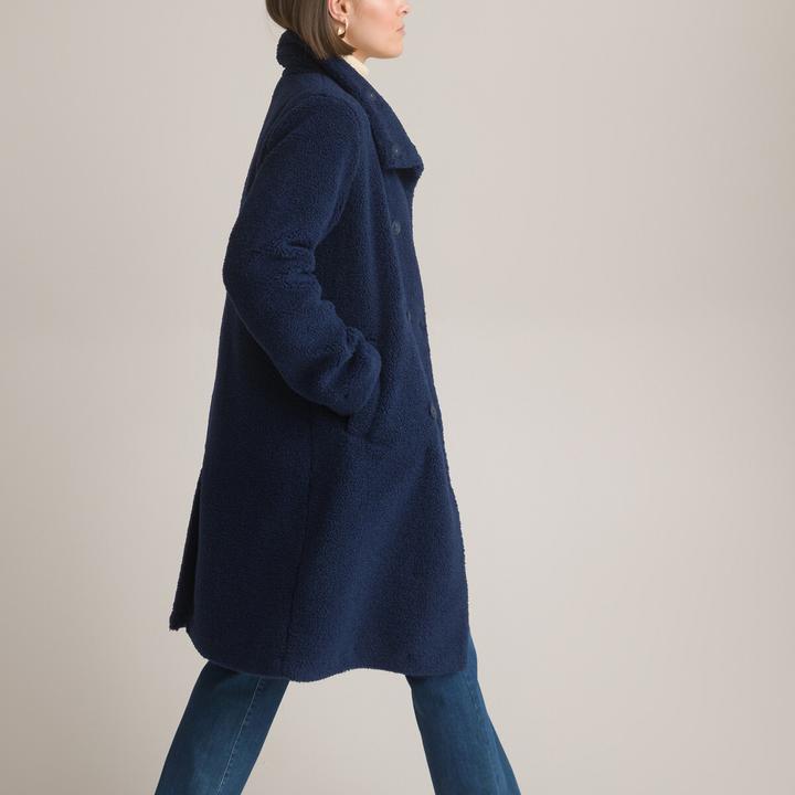 Actual product image Anne Weyburn Bouclé Coat with Button Closure (46)