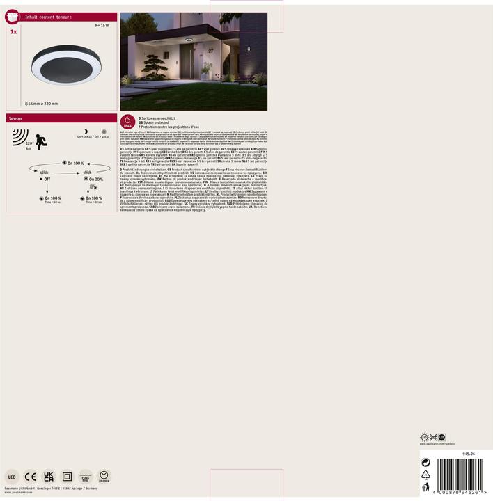 Image du produit Paulmann Circula (1800 lm, IP44)