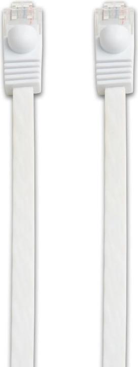 Actual product image Prokord U/UTP CAT.6 UNSHIELDED RJ45 LSZH 0.5M WHITE FLAT (U/UTP, CAT6, 0.50 m)