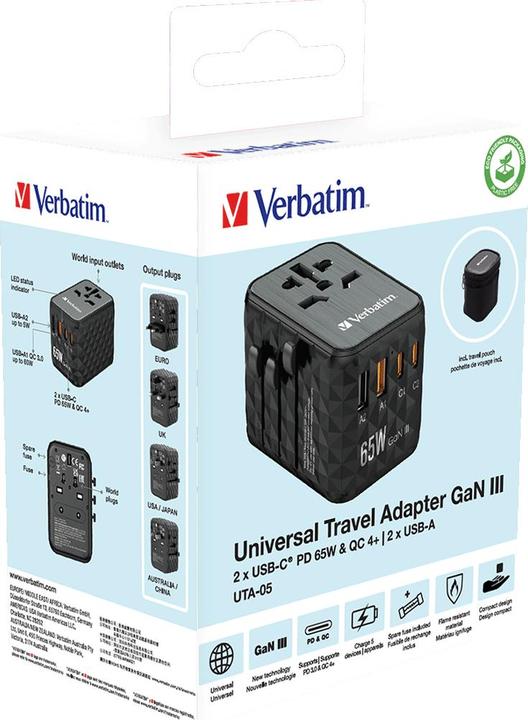 Produktbild Verbatim Universal-Reiseadapter