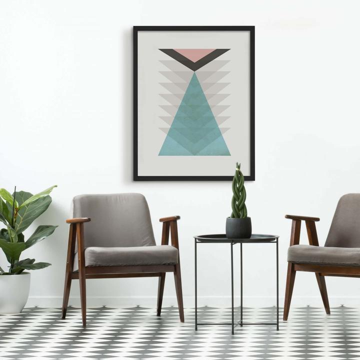 Produktbild Trenddeko Totem aqua & pink (60 x 80 cm)