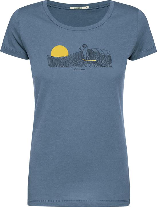 Produktbild Greenbomb Women's Animal Sloth Waves Loves T-Shirt (L)