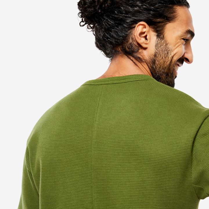 Image du produit Kimjaly T-shirt Yoga structuré Coton Bio Hommes - vert (M)