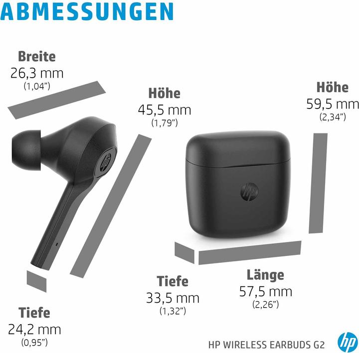 Actual product image HP G2 (ANC, 4 h, Wireless)
