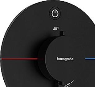 Produktbild hansgrohe ShowerSelect Comfort S Thermostat, Unterputz, 1 Verbraucher, runde Rosette, mit Taste, 155