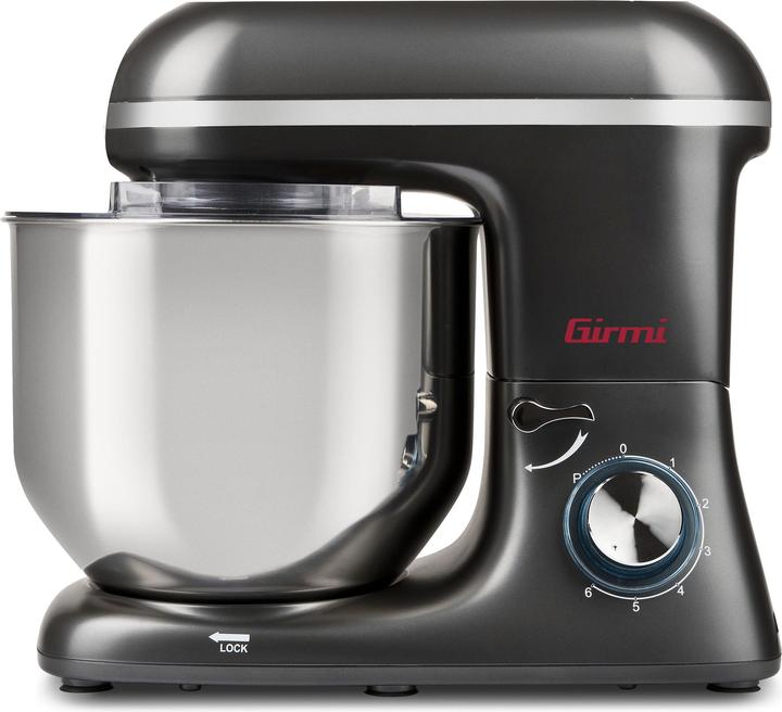 Immagine prodotto Girmi Gastronomo 8L Sbattitore con base 1400 W Nero, Acciaio inossidabile (1400 W)