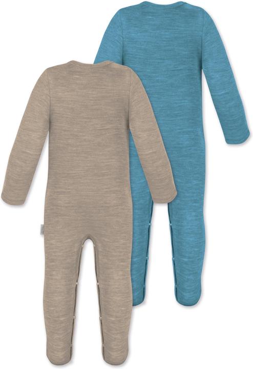 Actual product image Normani 2-pack MERINO baby merino romper "Levin" - 9413 (92)