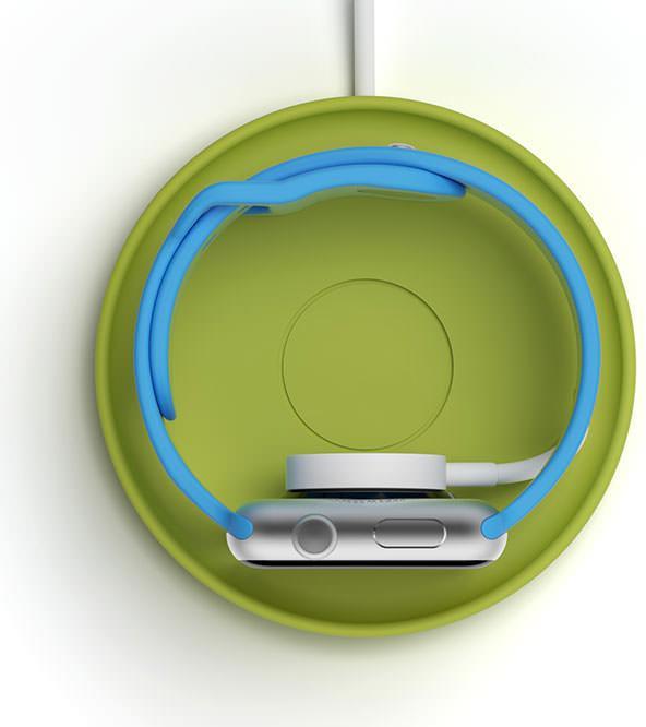 Actual product image BlueLounge Kosta Apple Watch stand green (KA-GRN)