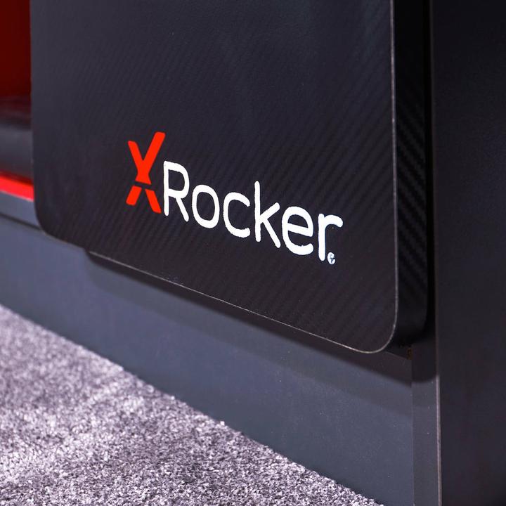 Produktbild X Rocker Carbon-Tek Gaming TV-Board mit LED-Beleuchtung - grau/rot