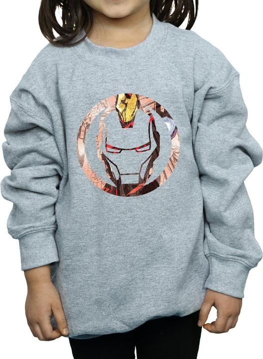 Produktbild Iron Man Montage Symbol Sweatshirt Mädchen (152, 158)