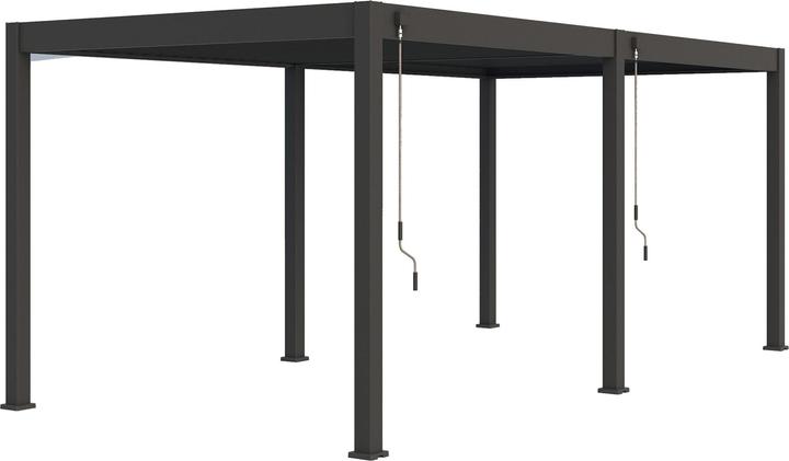 Actual product image Ventaris Pergola Deluxe Plus 3x6m with slatted roof anthracite (300 cm, 600 cm)