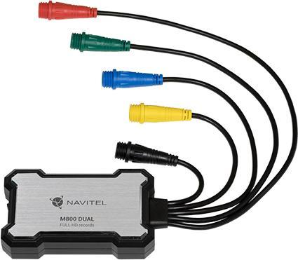 Actual product image Devia Zãznamovã Kamera Na Motorku Navitel M800 Dual (Built-in microphone, Built-in display, GPS receiver, Bluetooth, Accelerometer, Full HD)