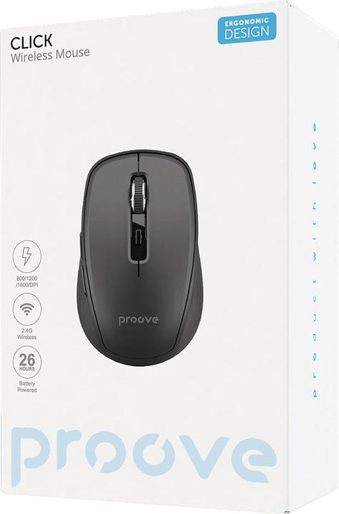 Produktbild Proove Funkmaus Click schwarz (Kabellos)
