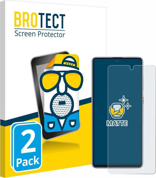 Actual product image BROTECT Anti-glare screen protector matt (2 Piece, Samsung Galaxy Note 10 Lite)