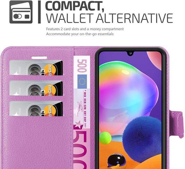 Actual product image Cadorabo Book with stand function cover (Samsung Galaxy A31)