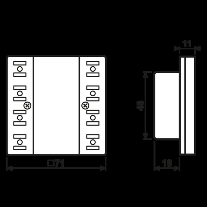Actual product image JUNG Push-button KNX LS UP 4pkt incl. coupling LS5194KRMTSD