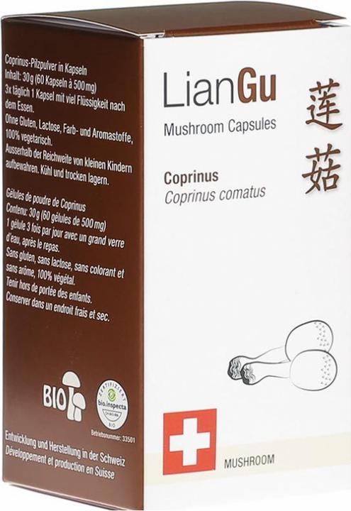 Produktbild Lian Coprinus Mushrooms Kapsel (60 Stück, Kapseln, 65 g)