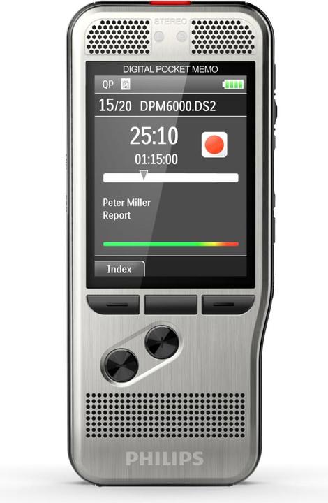 Actual product image Philips Pocket Memo DPM6700 dictation and playback set