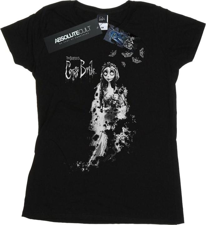 Actual product image Corpse Bride Womens/Ladies Distressed Bride Cotton T-Shirt (XXL)