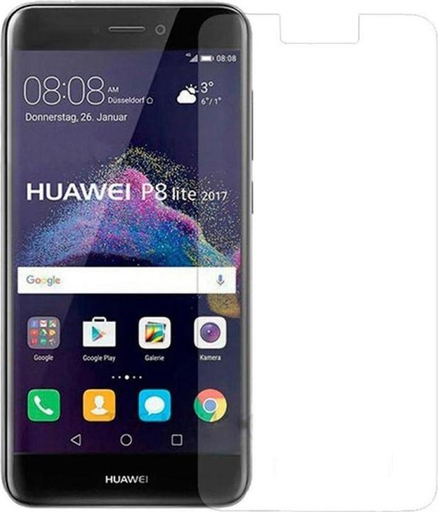 Actual product image Screenguard Huawei P8 Lite 2017 Protective Glass Film Case Friendly Design (1 Piece, Huawei P8 Lite (2017))