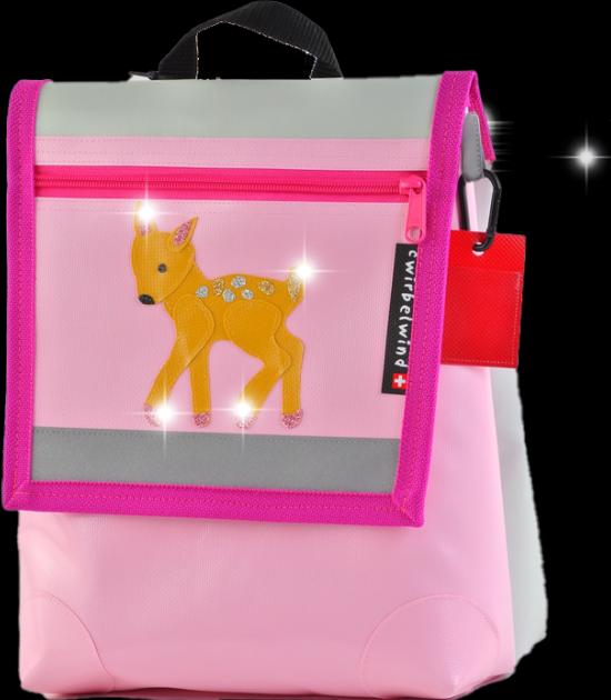 Produktbild Cwirbelwind Kindergartenrucksack Rehkitz Glitzer