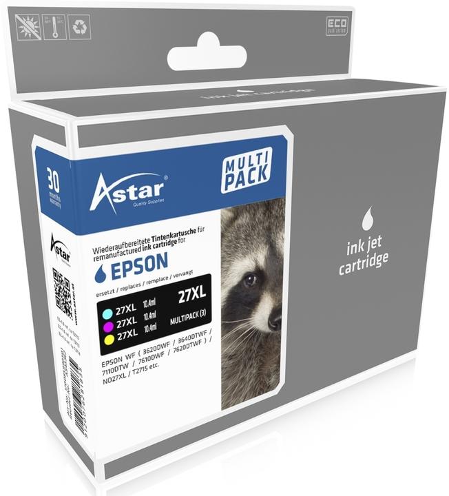 Image du produit Astar Pack de 3 - jaune, cyan, magenta - compatible (CMJN)