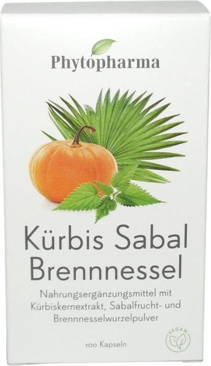Actual product image Phytopharma Kürbis Sabal Brennnessel Kapsel (100 Piece, Capsules, 114 g)