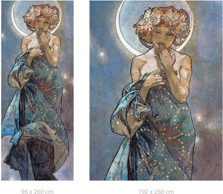Produktbild Trenddeko Mucha – Stern: Der Mond (144 x 350 cm)