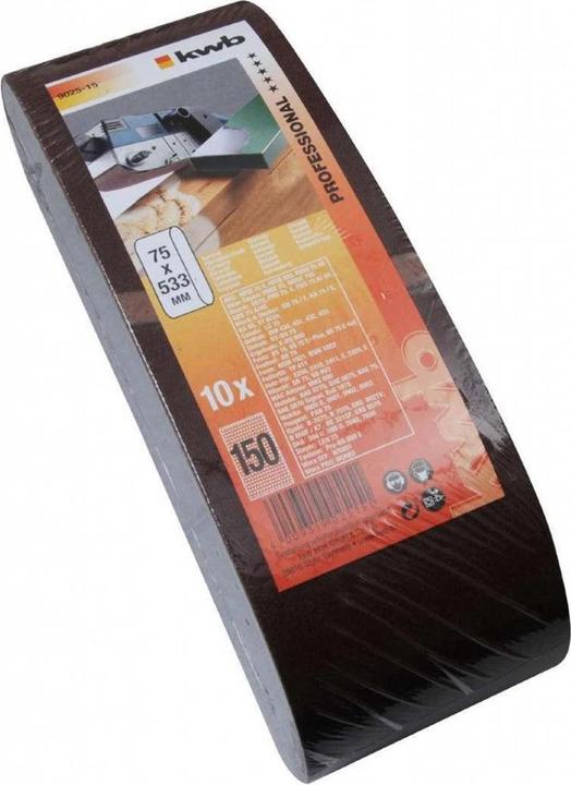 Produktbild kwb 10Er Pack Schleifbd.75X533K150 (150)