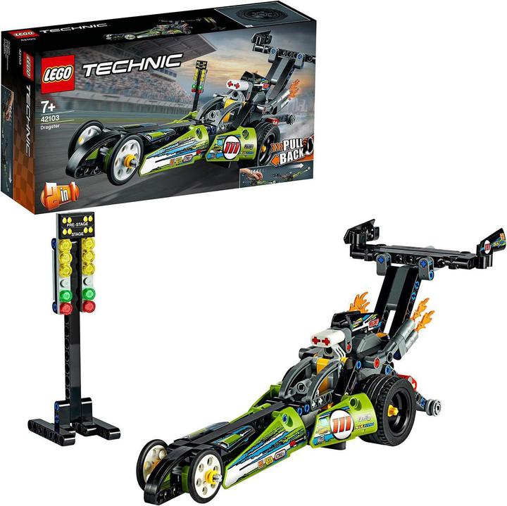 Actual product image LEGO Dragster race car (42103, LEGO Technic)